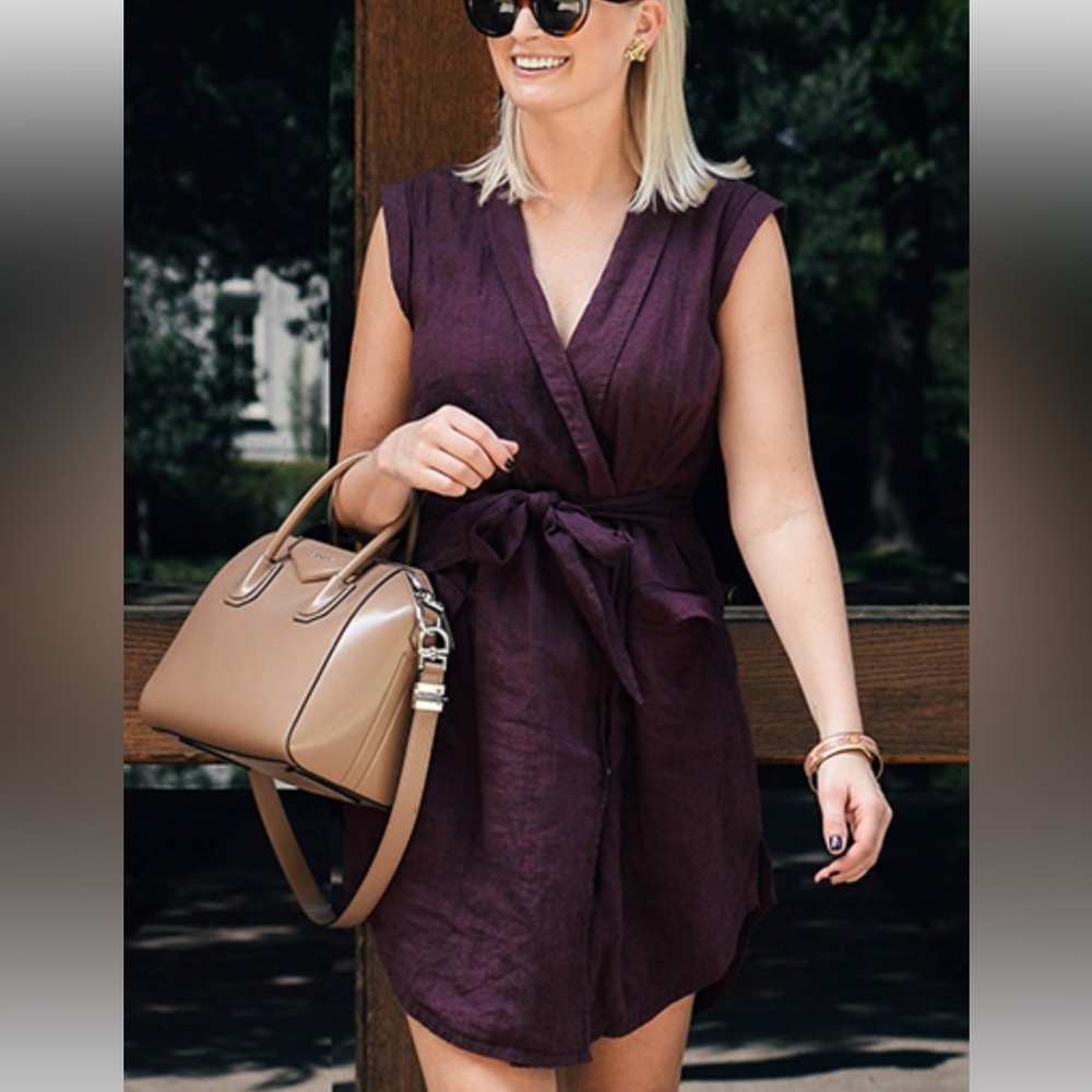 AYR Natural Linen Utility Dress